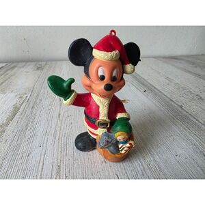 Vintage Mickey mouse Santa bag ornament‎ Xmas tree